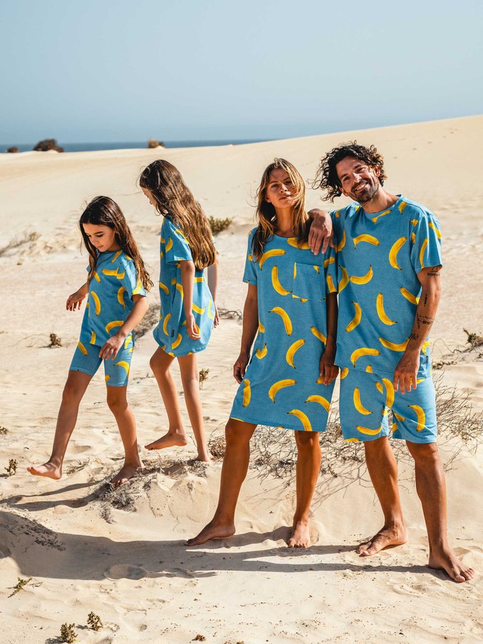 Banana Blue T-shirt Dress Dames from SNURK