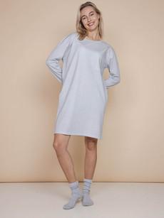 Slow Grey Long Sleeve Dress Dames via SNURK