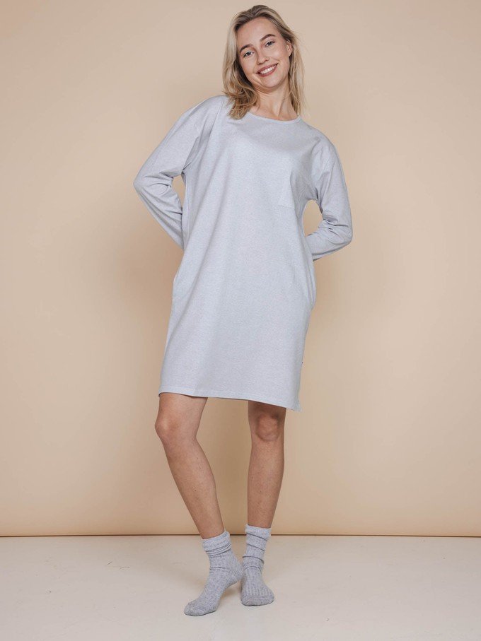 Slow Grey Long Sleeve Dress Dames from SNURK