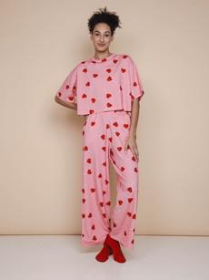 Lollipop Love Cropped T-Shirt en Wijde broek set Dames via SNURK