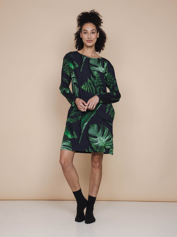 Dark Forest Long Sleeve Dress Dames from SNURK