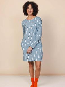 Mr Snowman Long Sleeve Dress Dames via SNURK