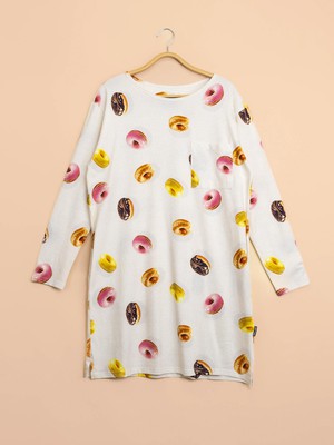 Donuts Long Sleeve Dress Dames from SNURK