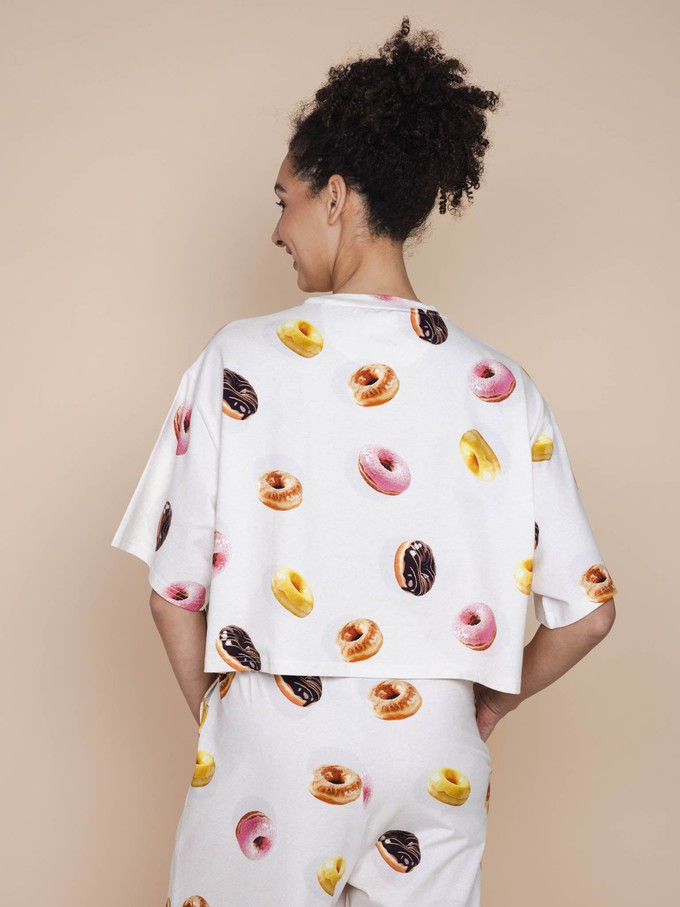 Donuts Cropped T-Shirt en Wijde broek set Dames from SNURK