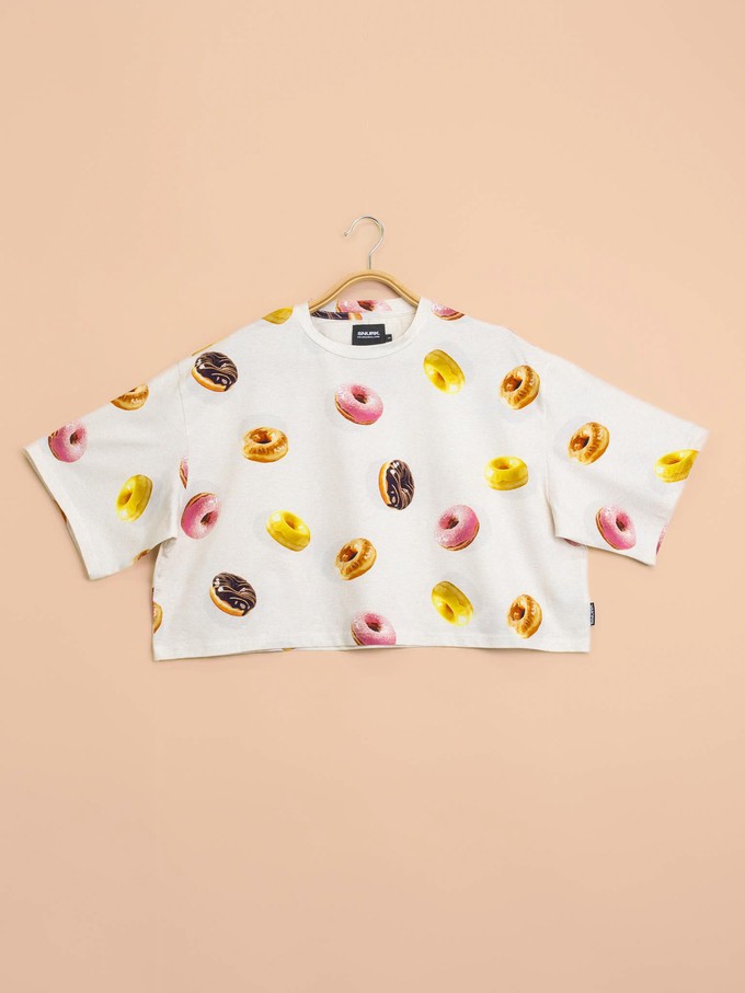Donuts Cropped T-shirt Dames from SNURK