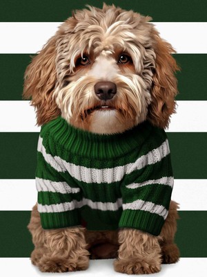 Labradoodle Sweater Dress en Legging set Kinderen from SNURK