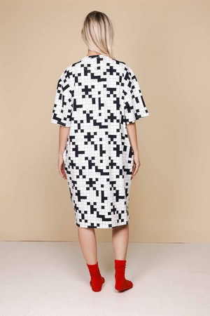 Crossword Relaxed Tee Dress Dames from SNURK