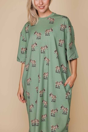Donkeys Relaxed Tee Dress Dames from SNURK