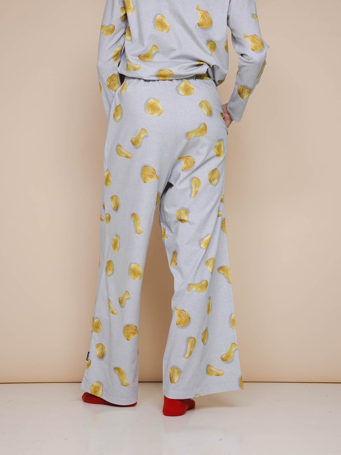 Chips Long Sleeve T-shirt en Wijde broek set Dames from SNURK