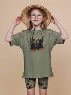 Binoculars T-shirt en Bikershorts set Kids via SNURK