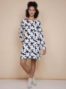 Crossword Long Sleeve Dress Dames via SNURK
