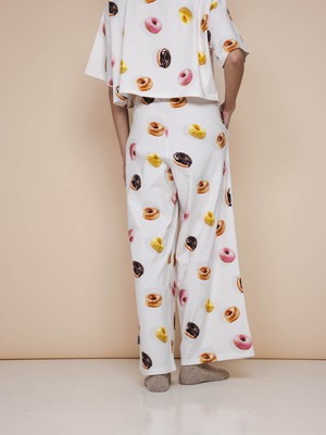 Donuts Cropped T-Shirt en Wijde broek set Dames from SNURK