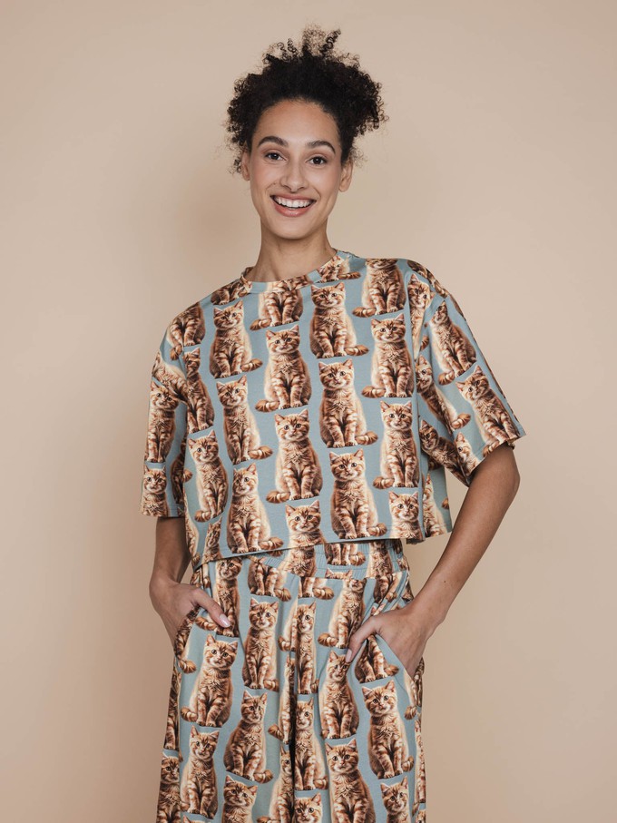 Bowie Cropped T-shirt Dames from SNURK