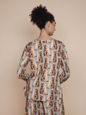 Bowie Long Sleeve T-shirt en Wijde broek set Dames from SNURK