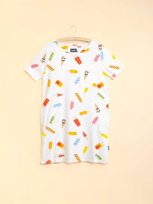 Popsicles T-shirt Dress Dames from SNURK