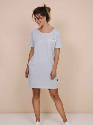 Grey T-shirt Dress Dames from SNURK