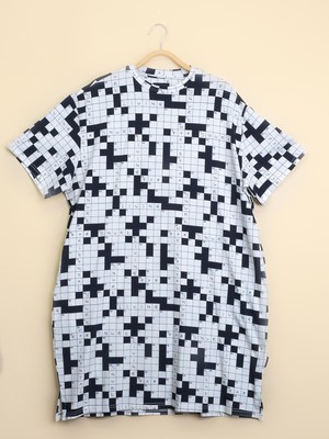Crossword Relaxed Tee Dress Dames from SNURK