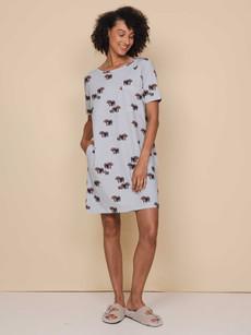 Hippos T-shirt Dress Dames via SNURK