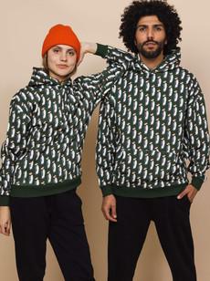 Penguin Xmas Oversized Hoodie Unisex via SNURK