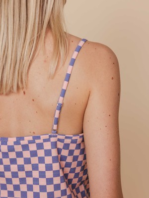 Check Topje en Wijde broek set Dames from SNURK