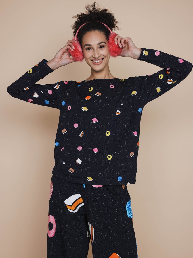 Drop It Long Sleeve T-shirt en Wijde broek set Dames from SNURK