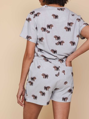 Hippos T-shirt en Shorts set Dames from SNURK
