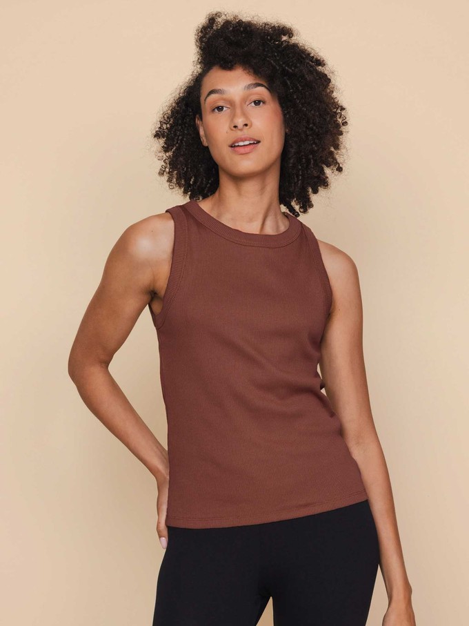 Dark Dusty Rose Tanktop Dames from SNURK