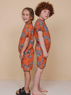 Zebras T-shirt en Shorts set Kids via SNURK
