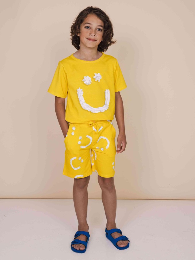 Smiles Yellow T-shirt en Korte broek set Kinderen from SNURK