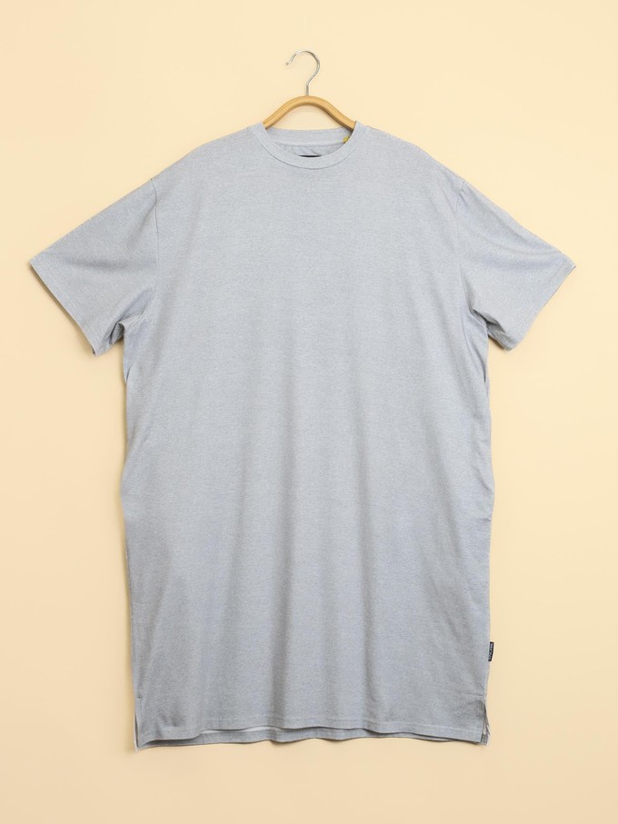 Slow Grey Relaxed Tee Dress Dames from SNURK