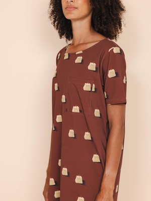 Sandy Castles T-shirt Dress Dames from SNURK