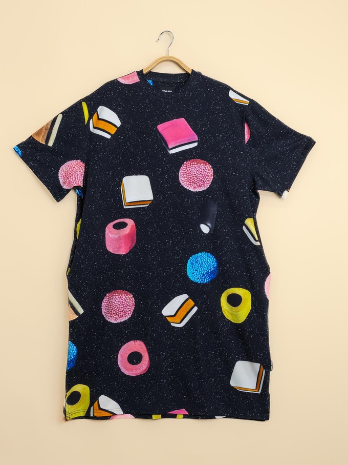 Drop It Relaxed Tee Dress Dames from SNURK