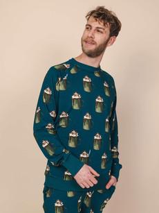 Hot Choco All Over Sweater Heren via SNURK