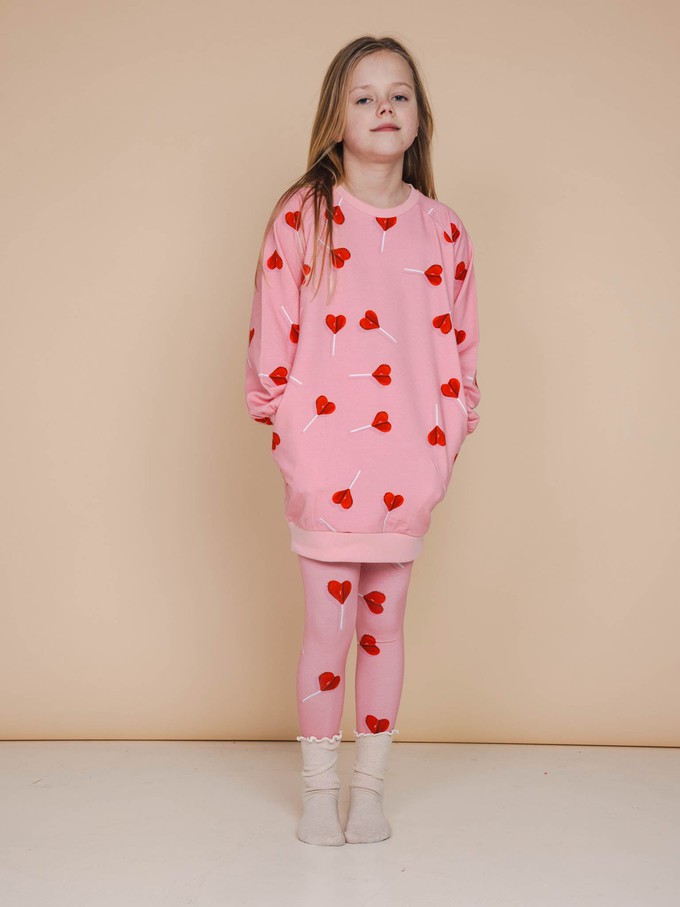 Lollipop Love Sweater Dress en Legging set Kids from SNURK