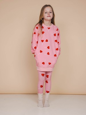 Lollipop Love Sweater Dress en Legging set Kids from SNURK