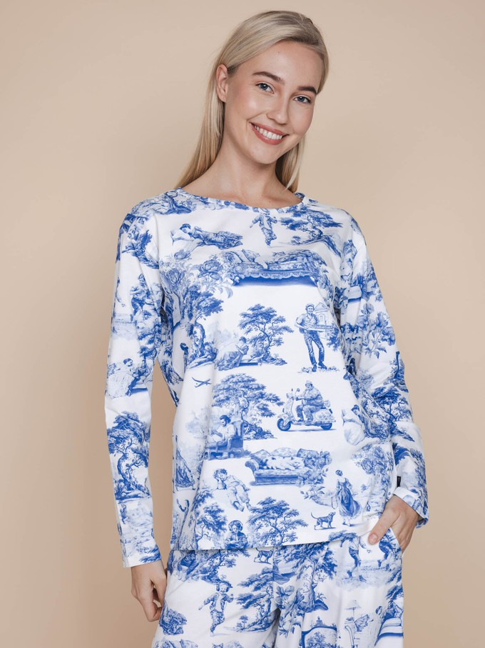 Toile De Modern Joy Long Sleeve T-shirt en Wijde broek set Dames from SNURK