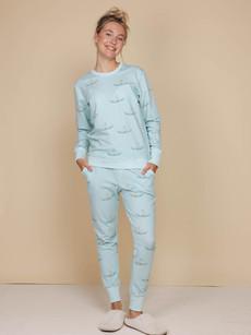 Indische Waterlelies Sweater en Broek set Dames via SNURK