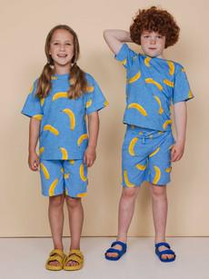 Banana Blue T-shirt en Shorts set Kids via SNURK