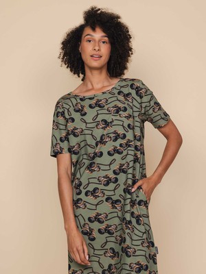 Binoculars T-shirt Dress Dames from SNURK