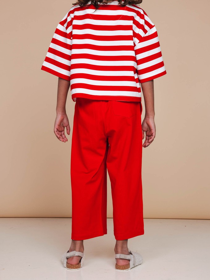 Red Wijde broek Kids from SNURK