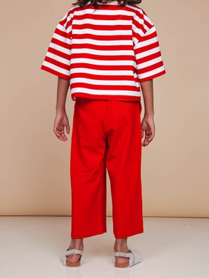 Red Wijde broek Kids from SNURK
