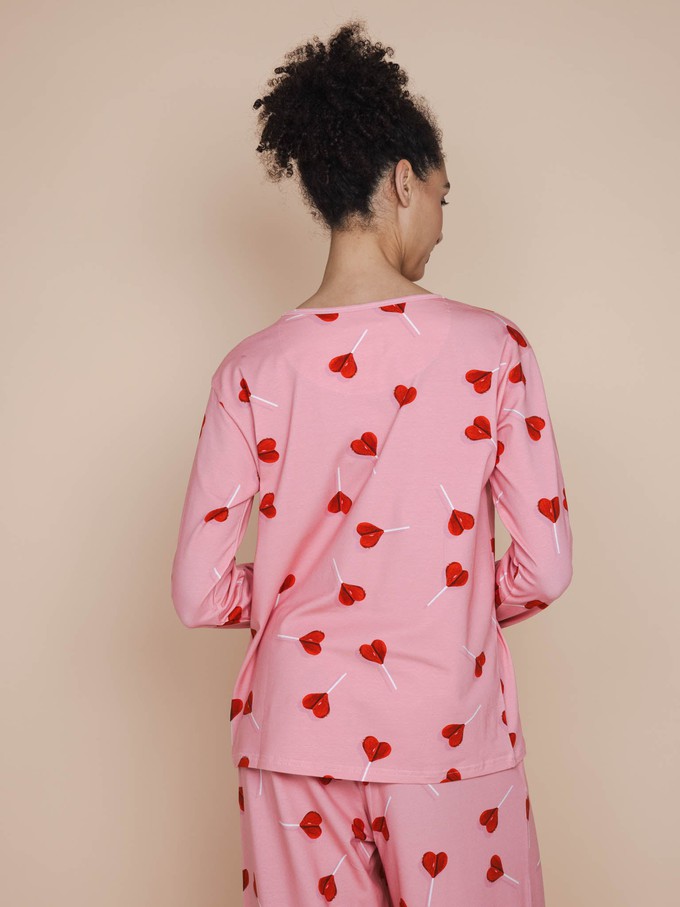 Lollipop Love Long Sleeve T-shirt en Wijde broek set Dames from SNURK