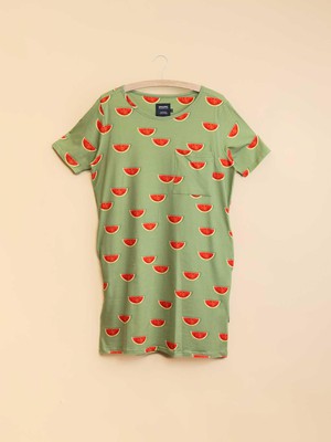 Watermelon T-shirt Dress Dames from SNURK