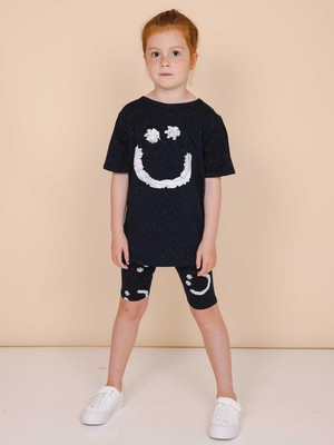Smiles Black T-shirt Kinderen from SNURK