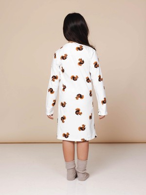 Squirrels Long Sleeve Dress Kids from SNURK