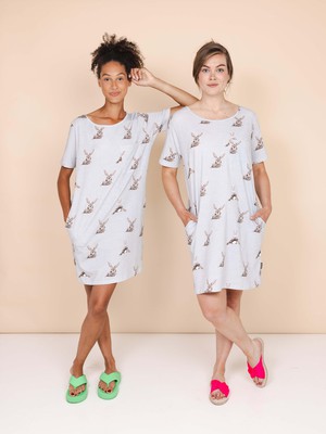 Bunny Bums T-shirt Dress Dames from SNURK
