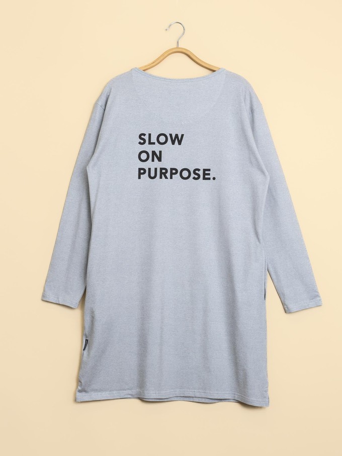 Slow Grey Long Sleeve Dress Dames from SNURK