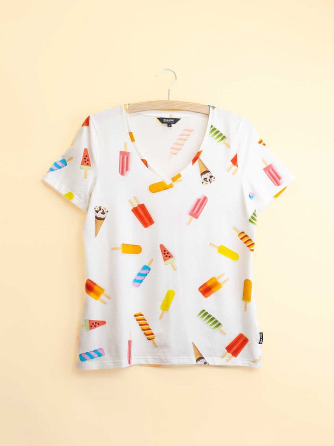 Popsicles V-neck T-shirt en Shorts set Dames from SNURK
