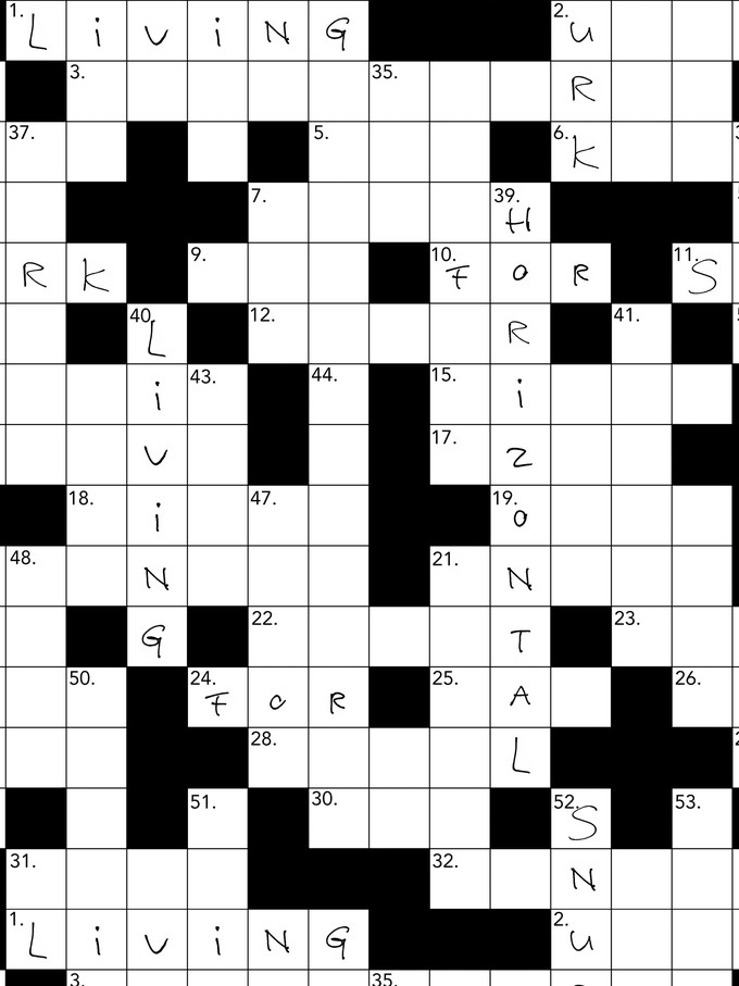 Crossword Cropped T-Shirt en Wijde broek set Dames from SNURK