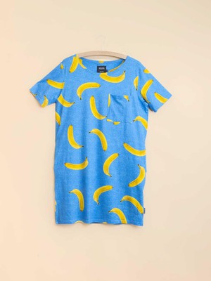Banana Blue T-shirt Dress Dames from SNURK
